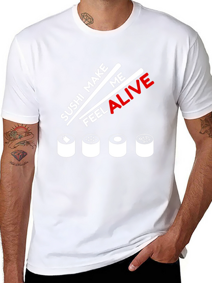 Camiseta Negra Sushi Make Me Feel Alive