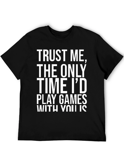 Camiseta Negra con Mensaje Romántico de Juego