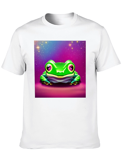 Camiseta Negra con Rana Espacial