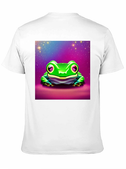 Camiseta Negra con Rana Espacial