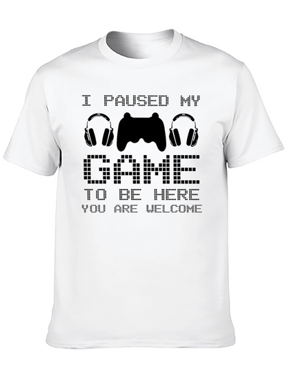 Camiseta Divertida Gamer: Pausé mi Juego
