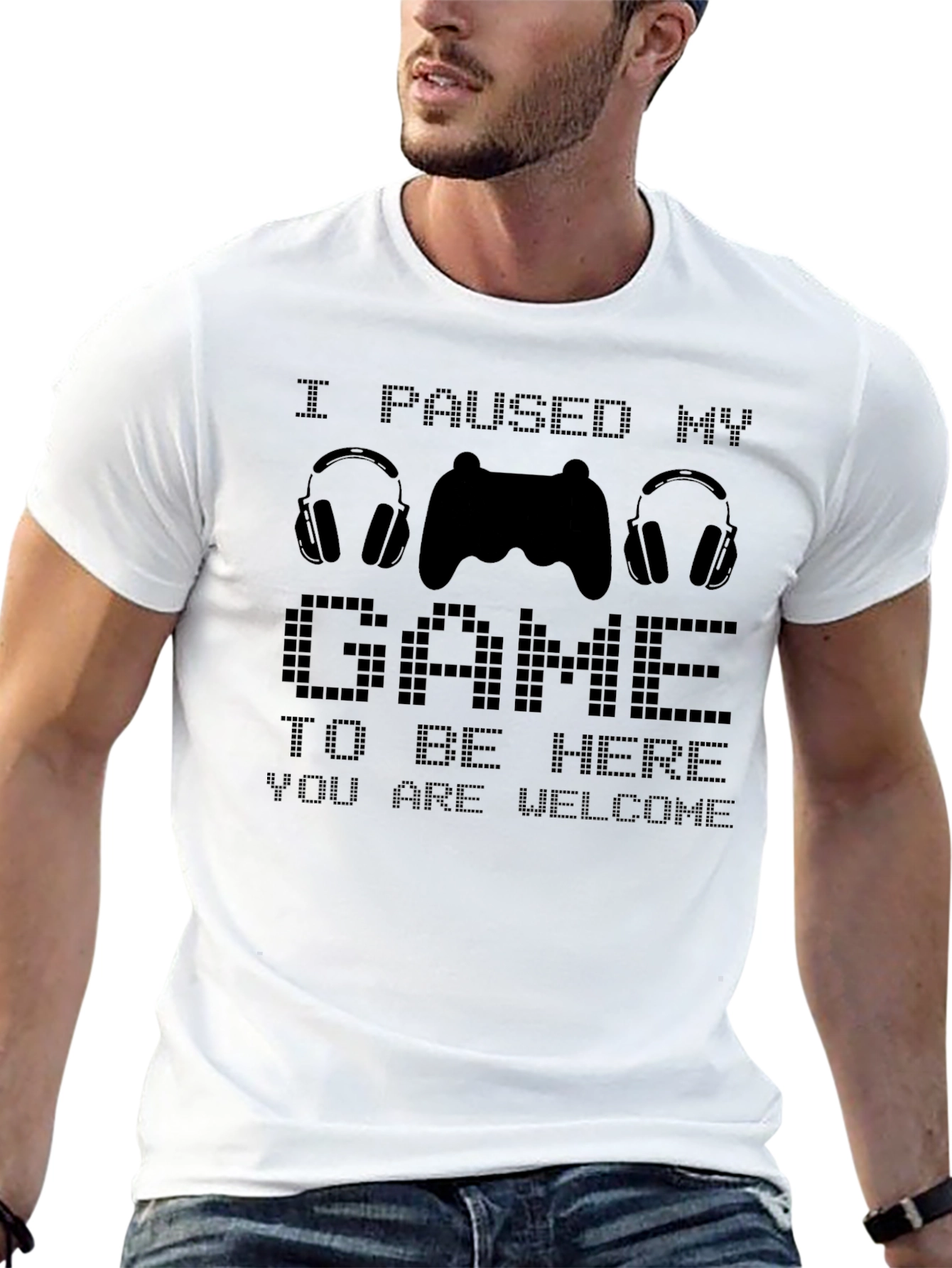 Camiseta Divertida Gamer: Pausé mi Juego