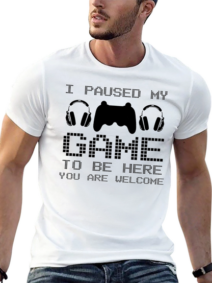 Camiseta Divertida Gamer: Pausé mi Juego