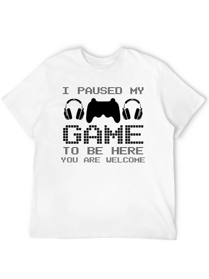 Camiseta Divertida Gamer: Pausé mi Juego