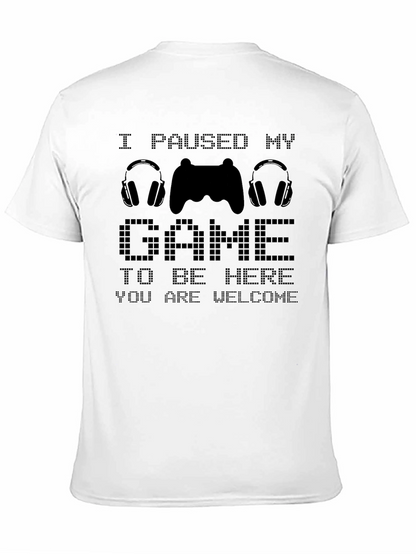 Camiseta Divertida Gamer: Pausé mi Juego