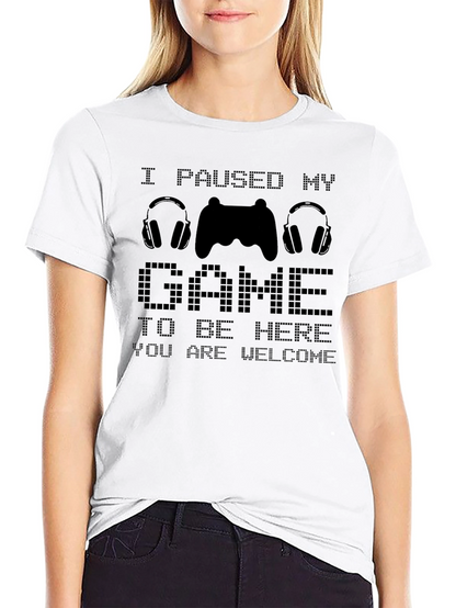 Camiseta Divertida Gamer: Pausé mi Juego