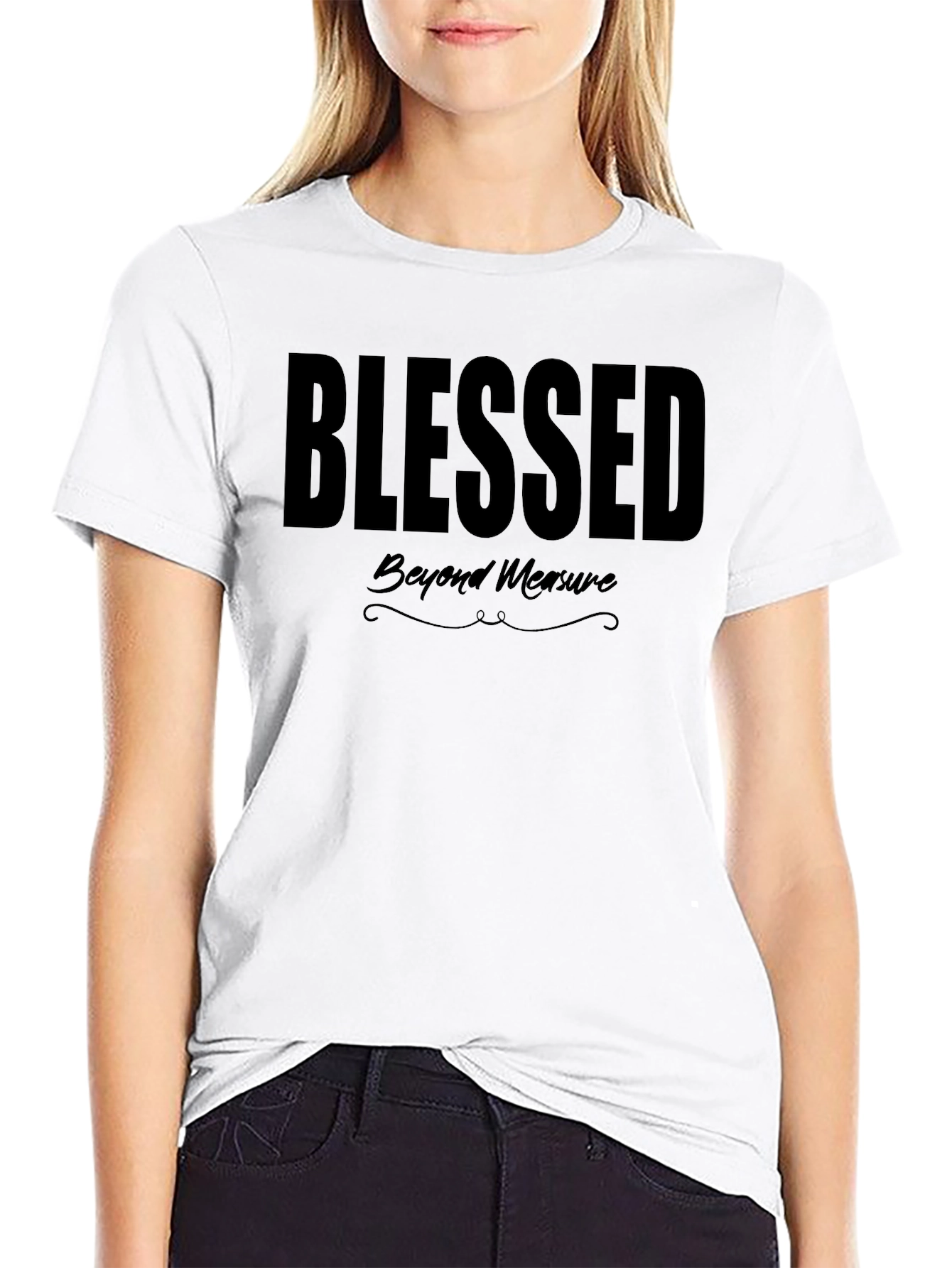Camiseta Negra Blessed Beyond Measure