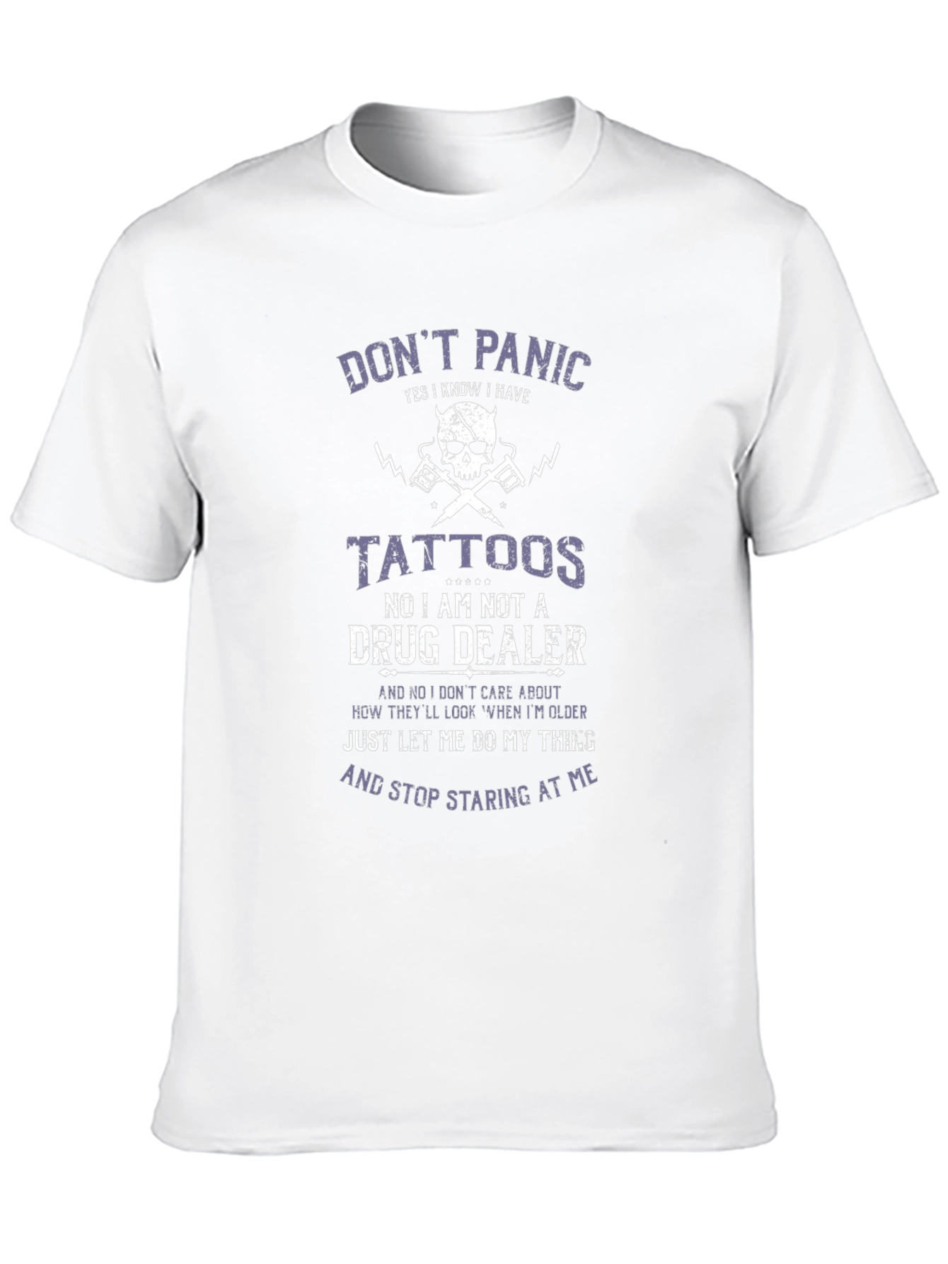 Camiseta Negra con Diseño Gráfico Dont Panic