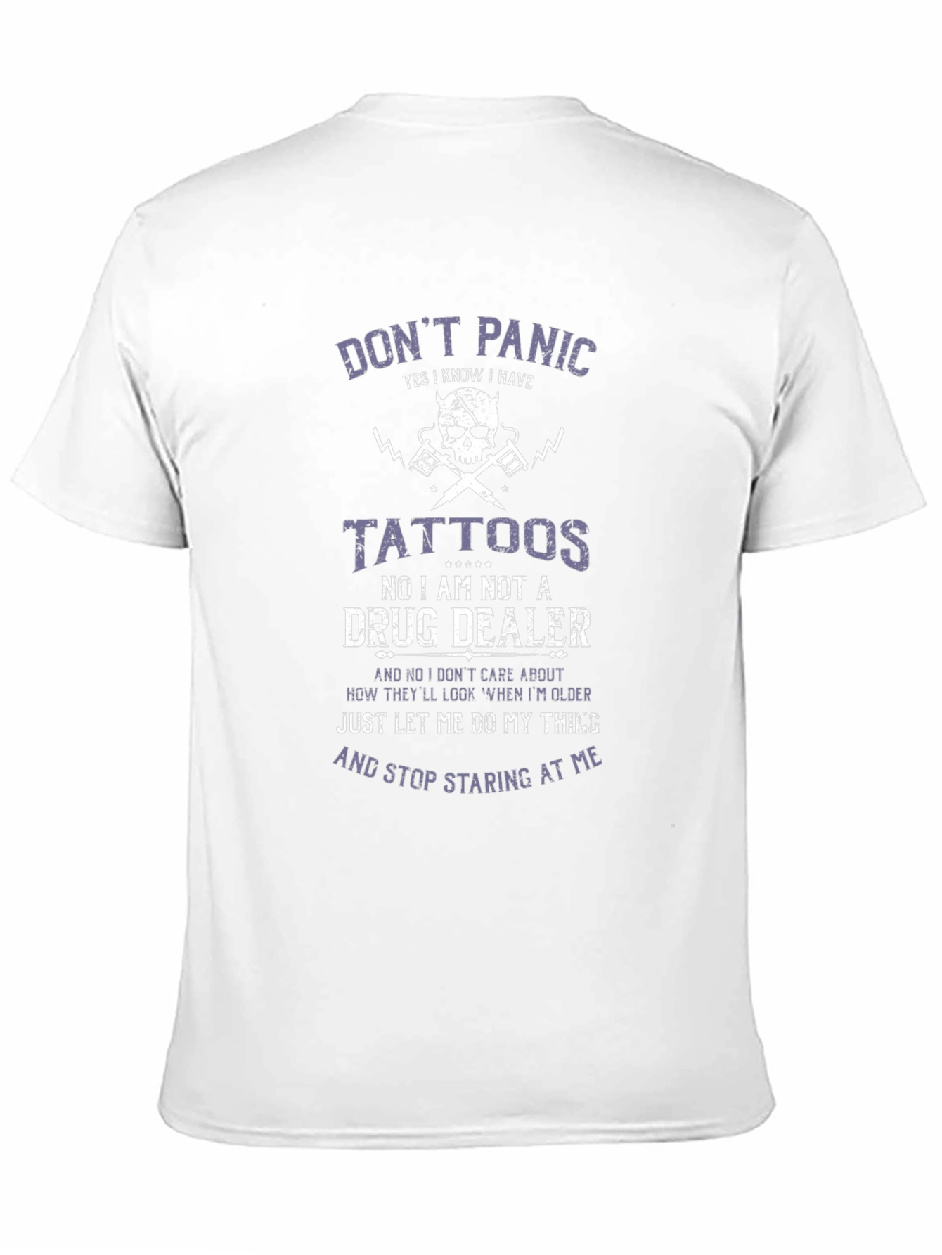 Camiseta Negra con Diseño Gráfico Dont Panic