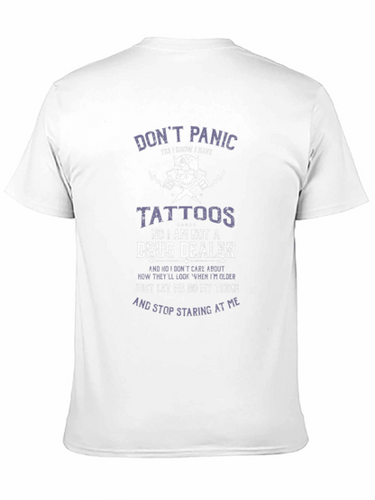 Camiseta Negra con Diseño Gráfico Dont Panic