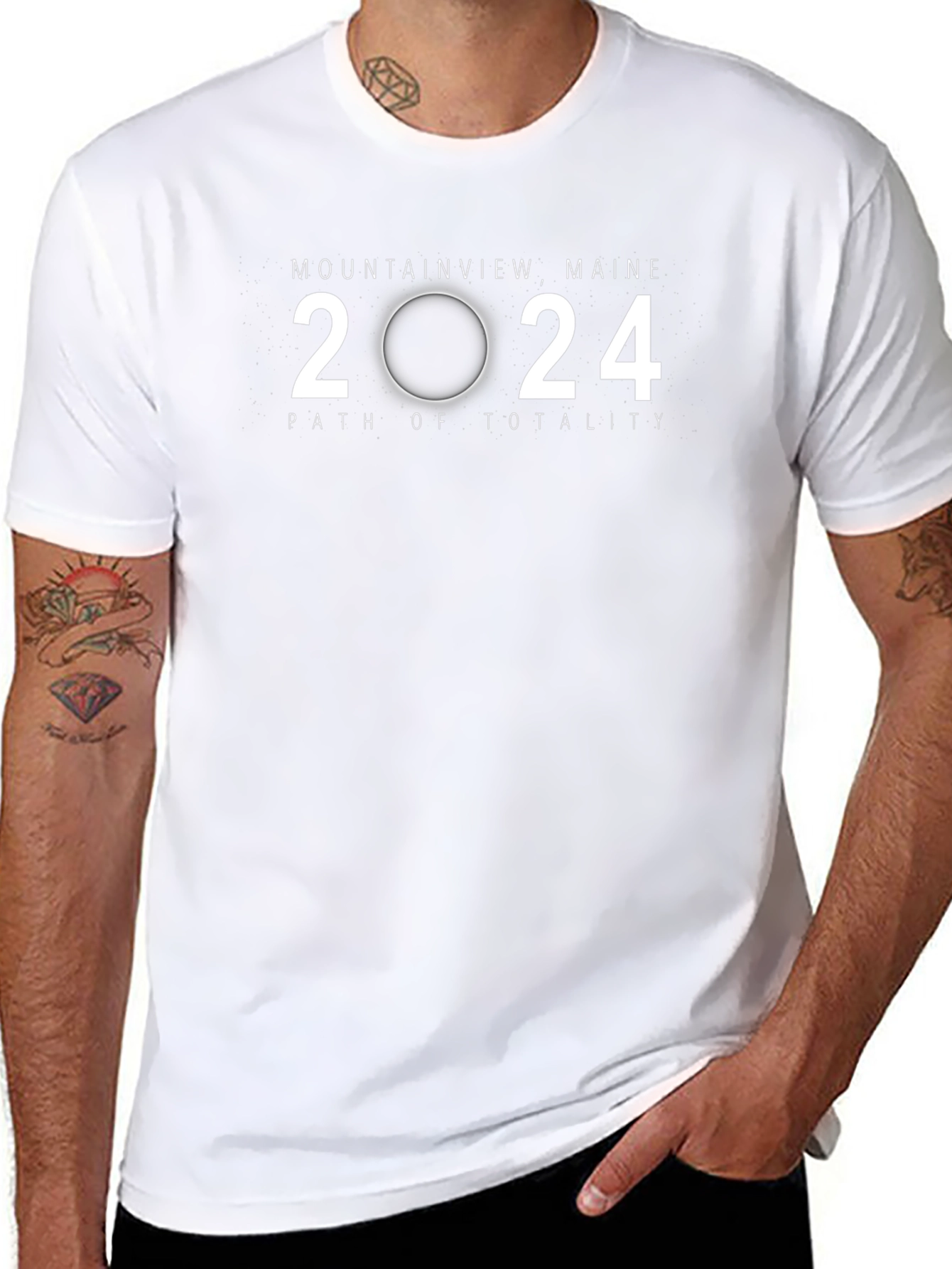 Camiseta Eclipse Mountainview Maine 2024