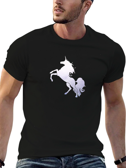 Camiseta Negra Unicornio Mágico
