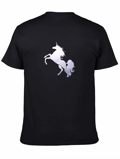 Camiseta Negra Unicornio Mágico
