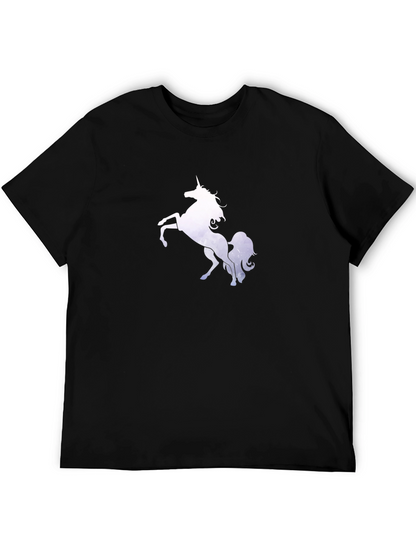 Camiseta Negra Unicornio Mágico