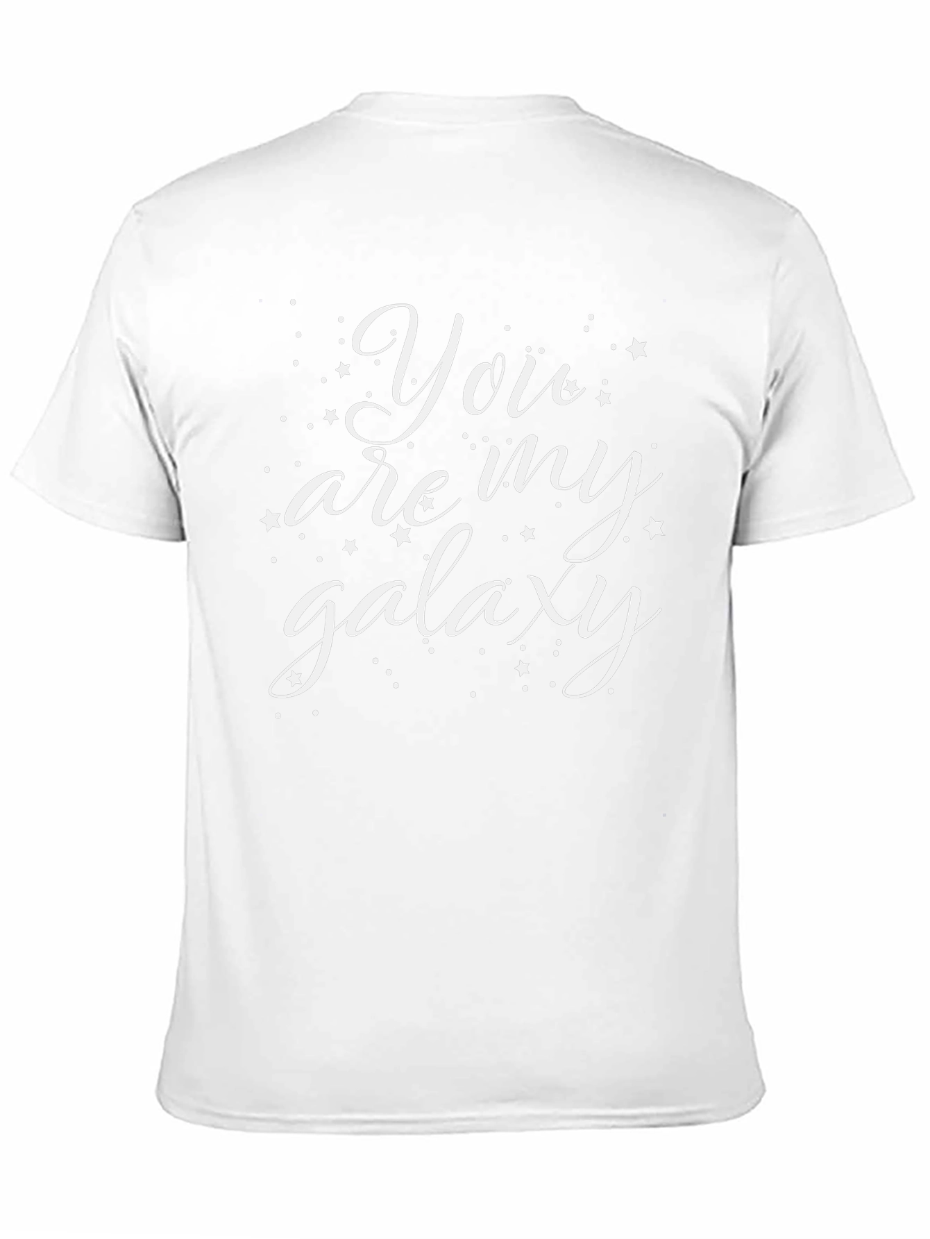 Camiseta Negra con Diseño You are my galaxy