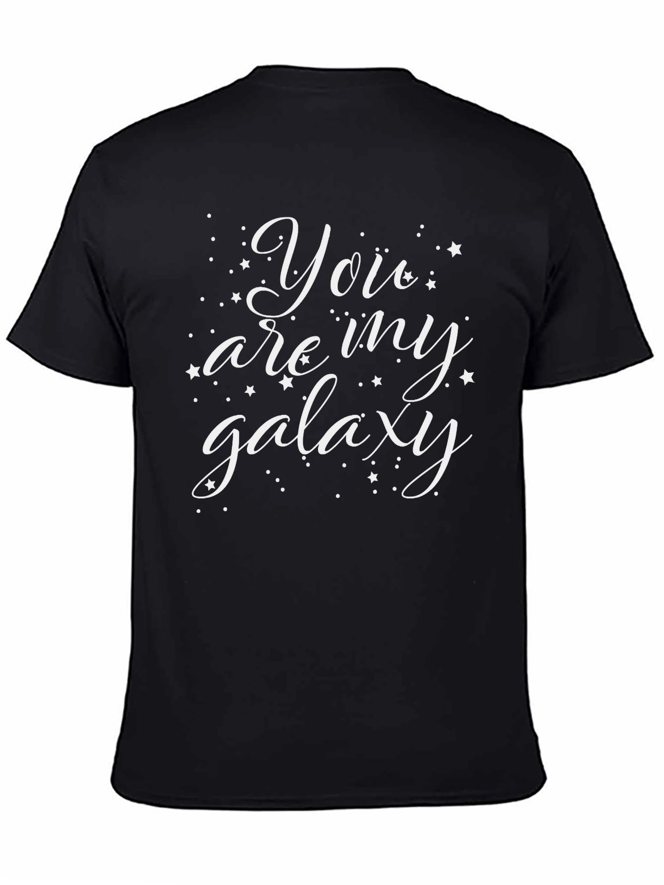 Camiseta Negra con Diseño You are my galaxy