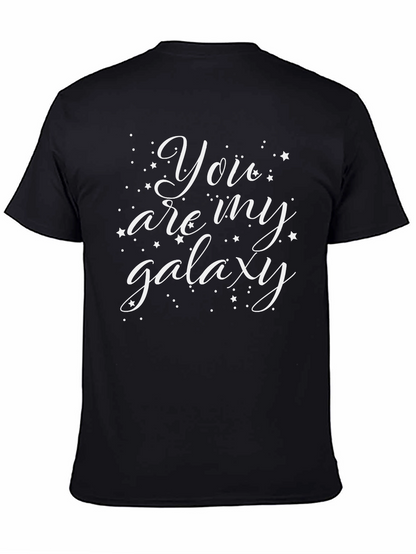 Camiseta Negra con Diseño You are my galaxy