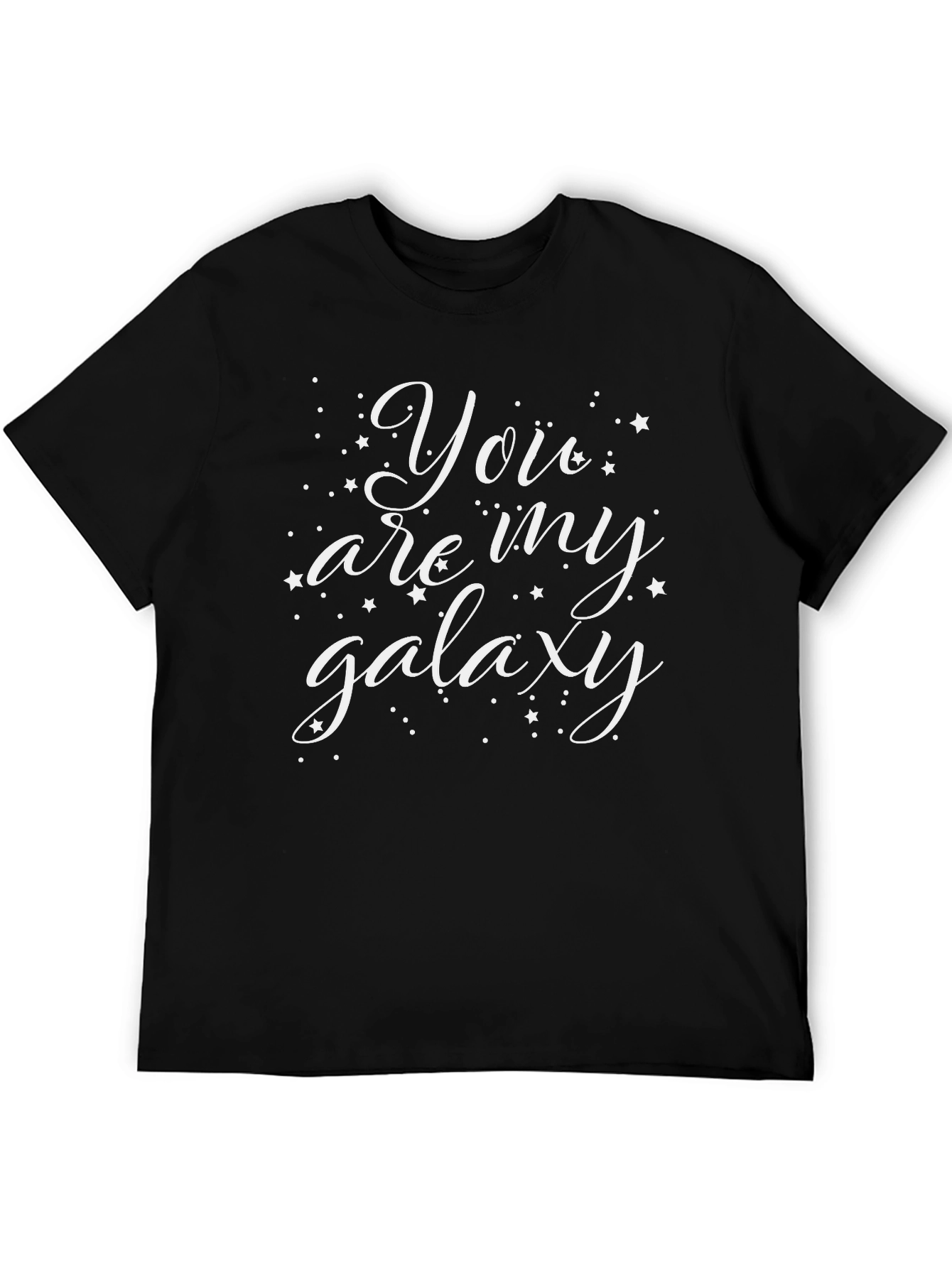 Camiseta Negra con Diseño You are my galaxy