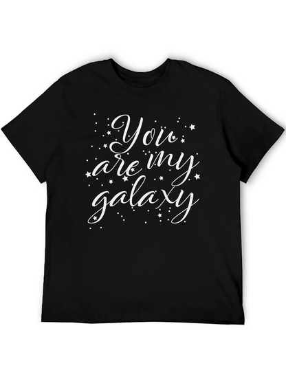 Camiseta Negra con Diseño You are my galaxy