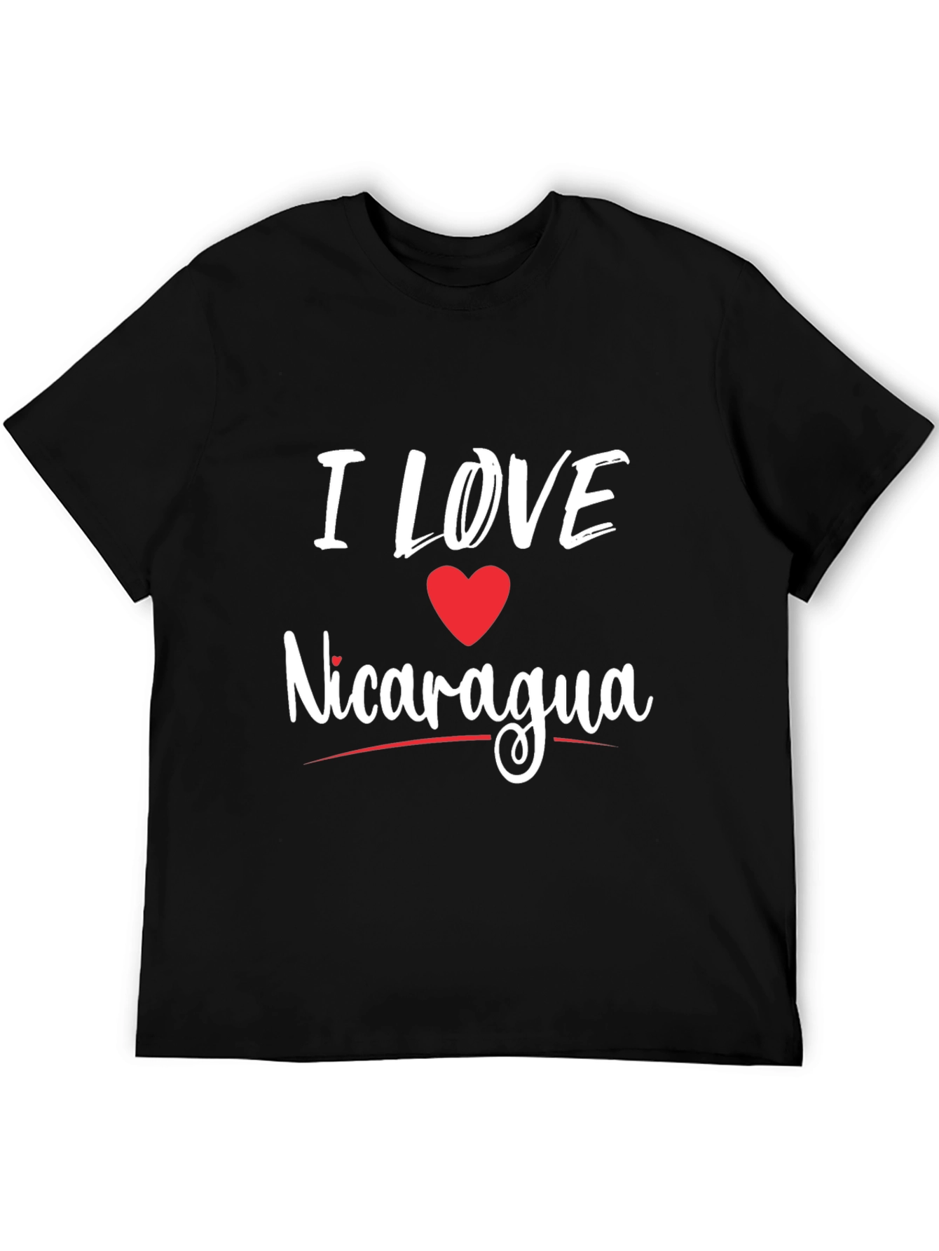 Camiseta Negra Amo Nicaragua para Hombre