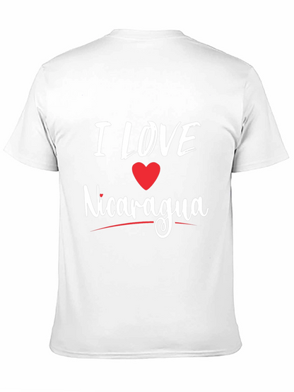 Camiseta Negra Amo Nicaragua para Hombre