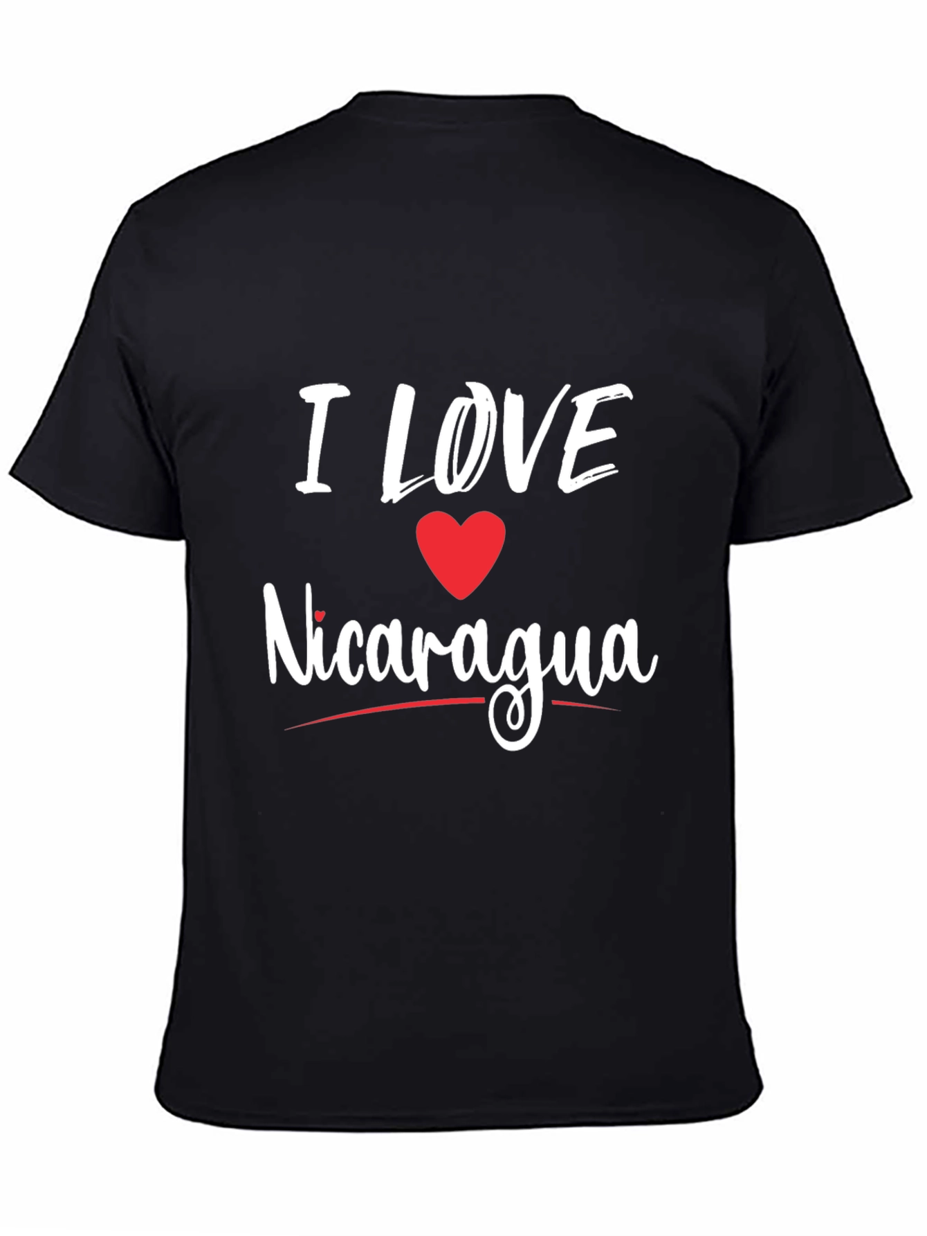 Camiseta Negra Amo Nicaragua para Hombre