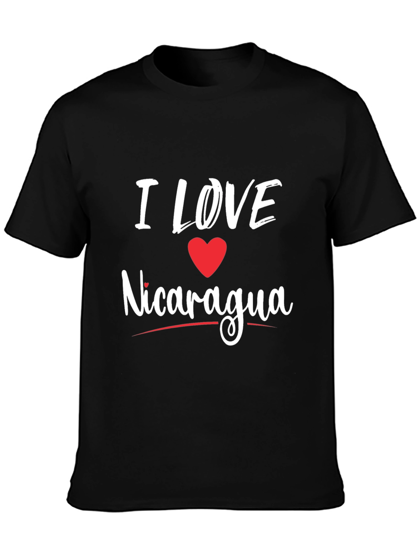 Camiseta Negra Amo Nicaragua para Hombre