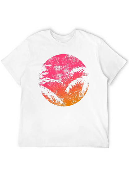 Camiseta Sunset Palm Retro Estampada