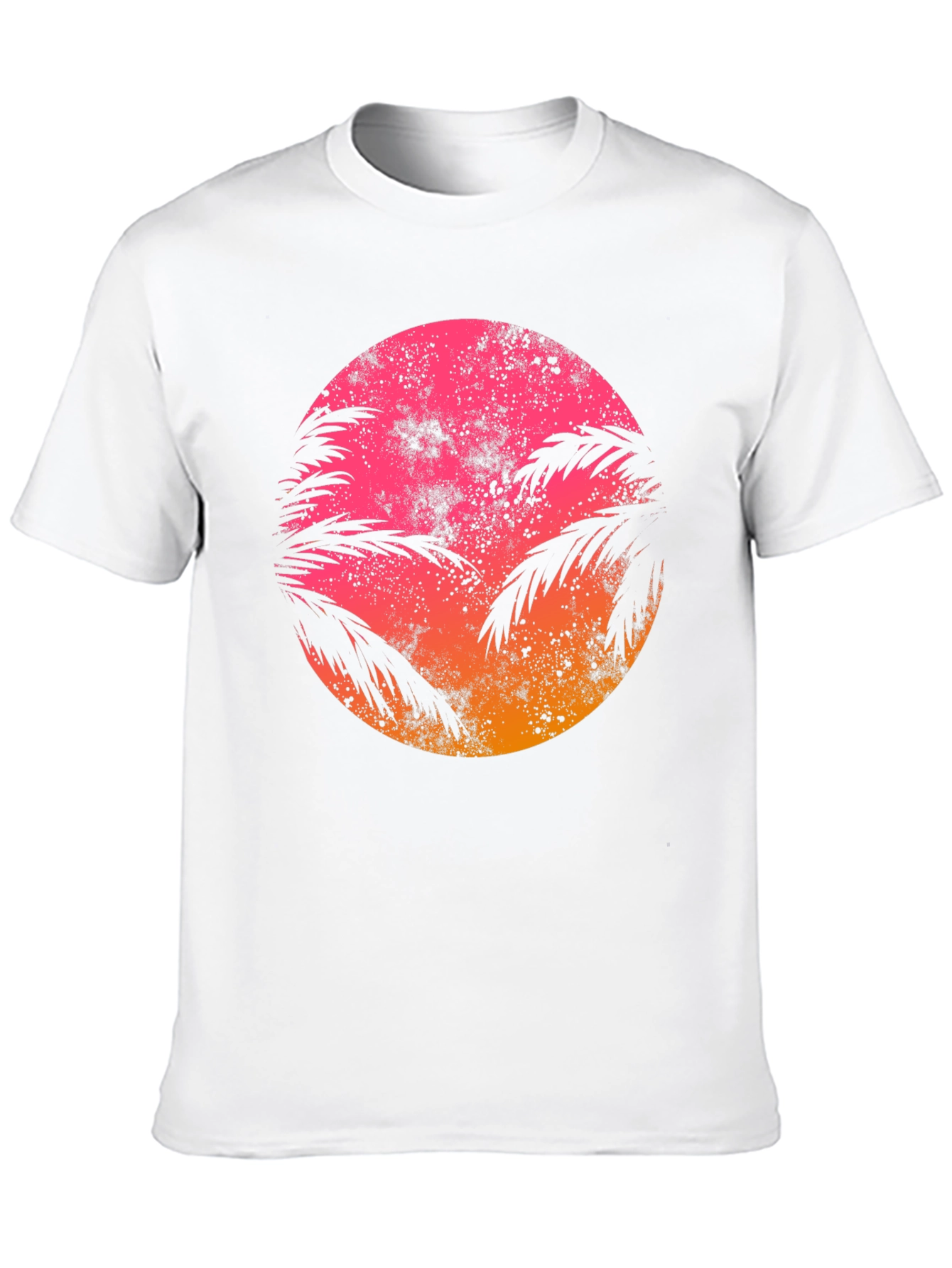 Camiseta Sunset Palm Retro Estampada