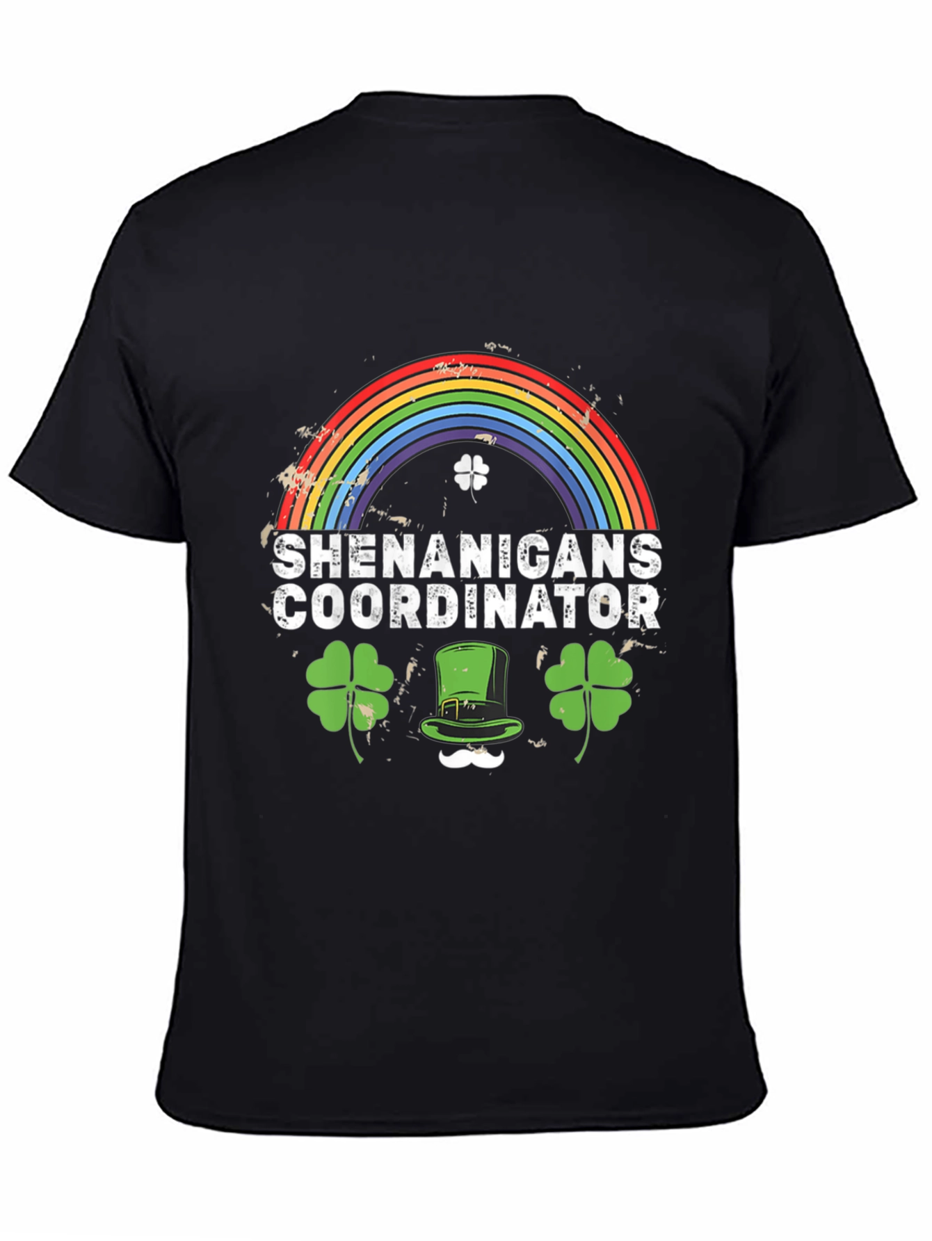 Camiseta Negra Divertida para el Día de San Patricio