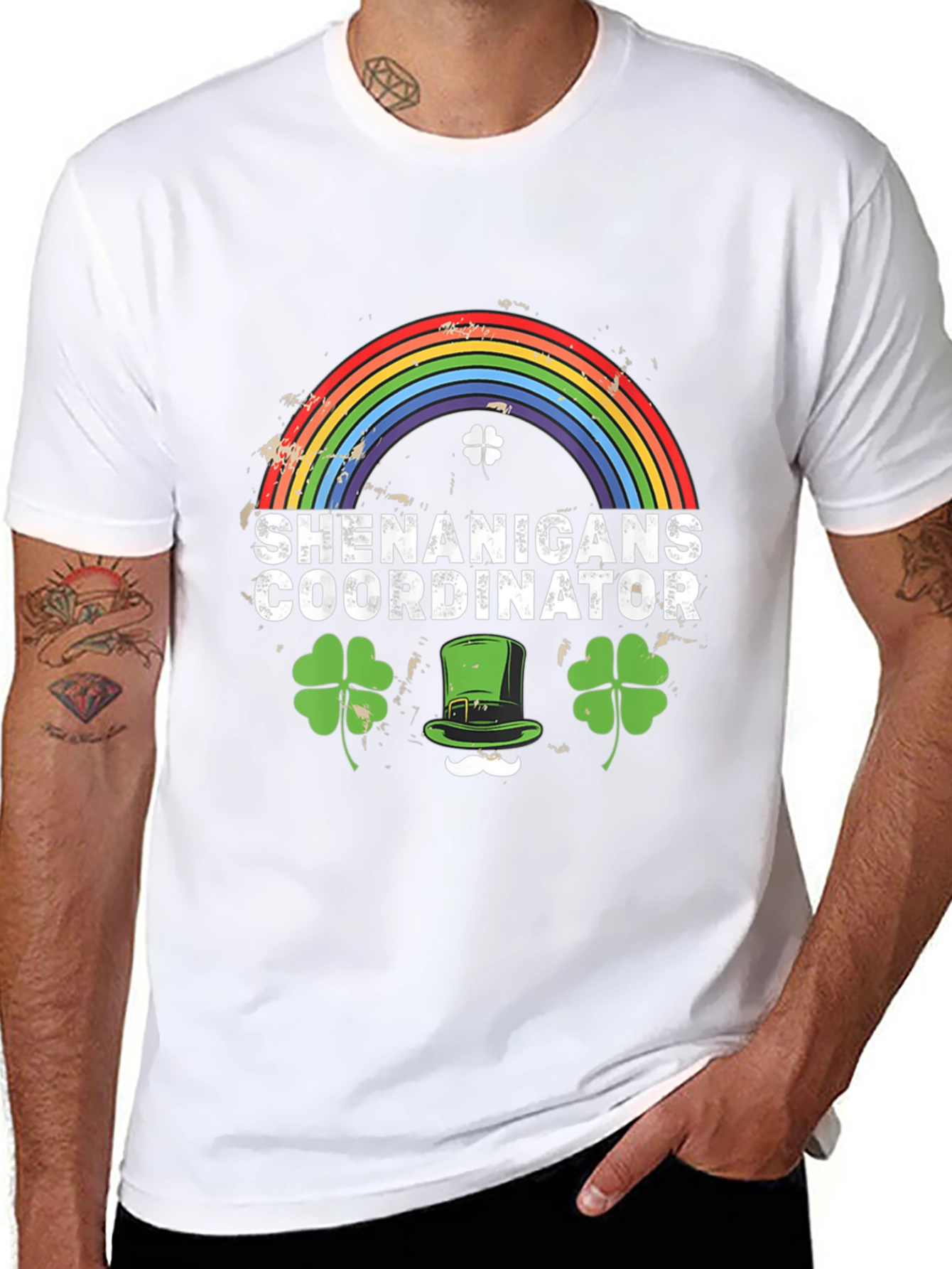 Camiseta Negra Divertida para el Día de San Patricio