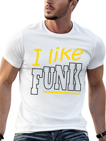 Camiseta Negra con Diseño I Like Funk