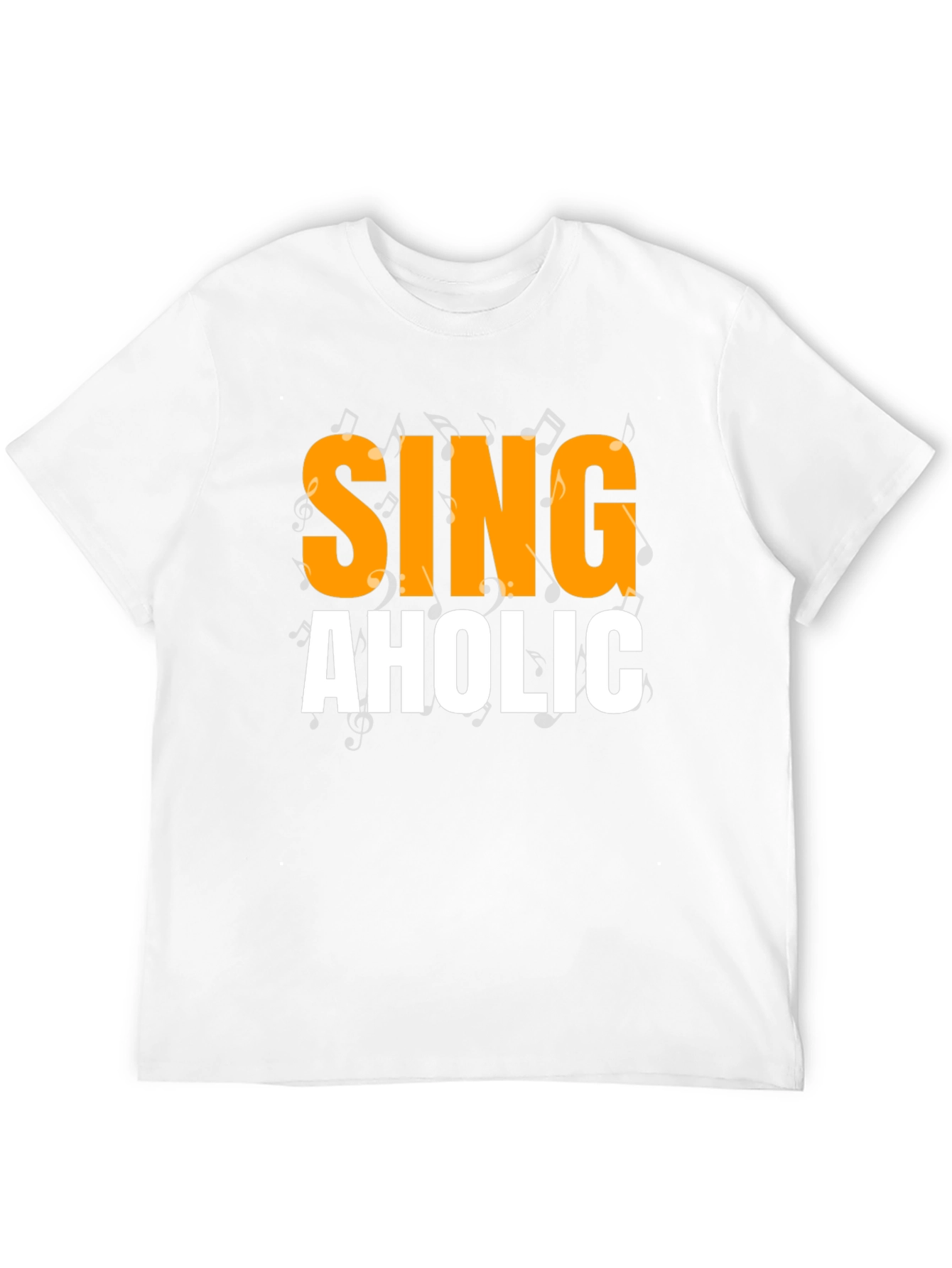 Camiseta Negra SINGAHOLIC para Amantes de la Música