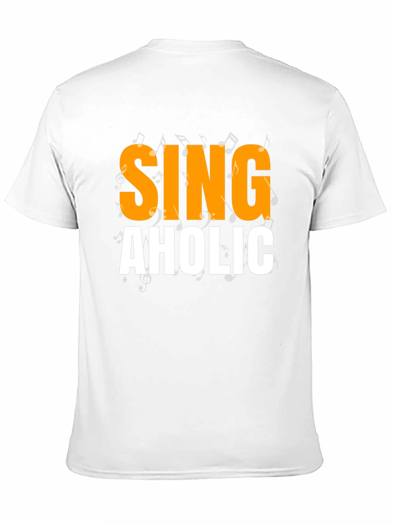 Camiseta Negra SINGAHOLIC para Amantes de la Música