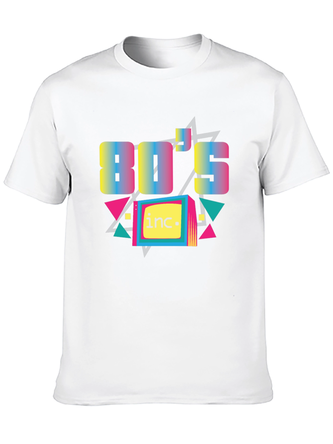 Camiseta Negra con Diseño Retro Años 80