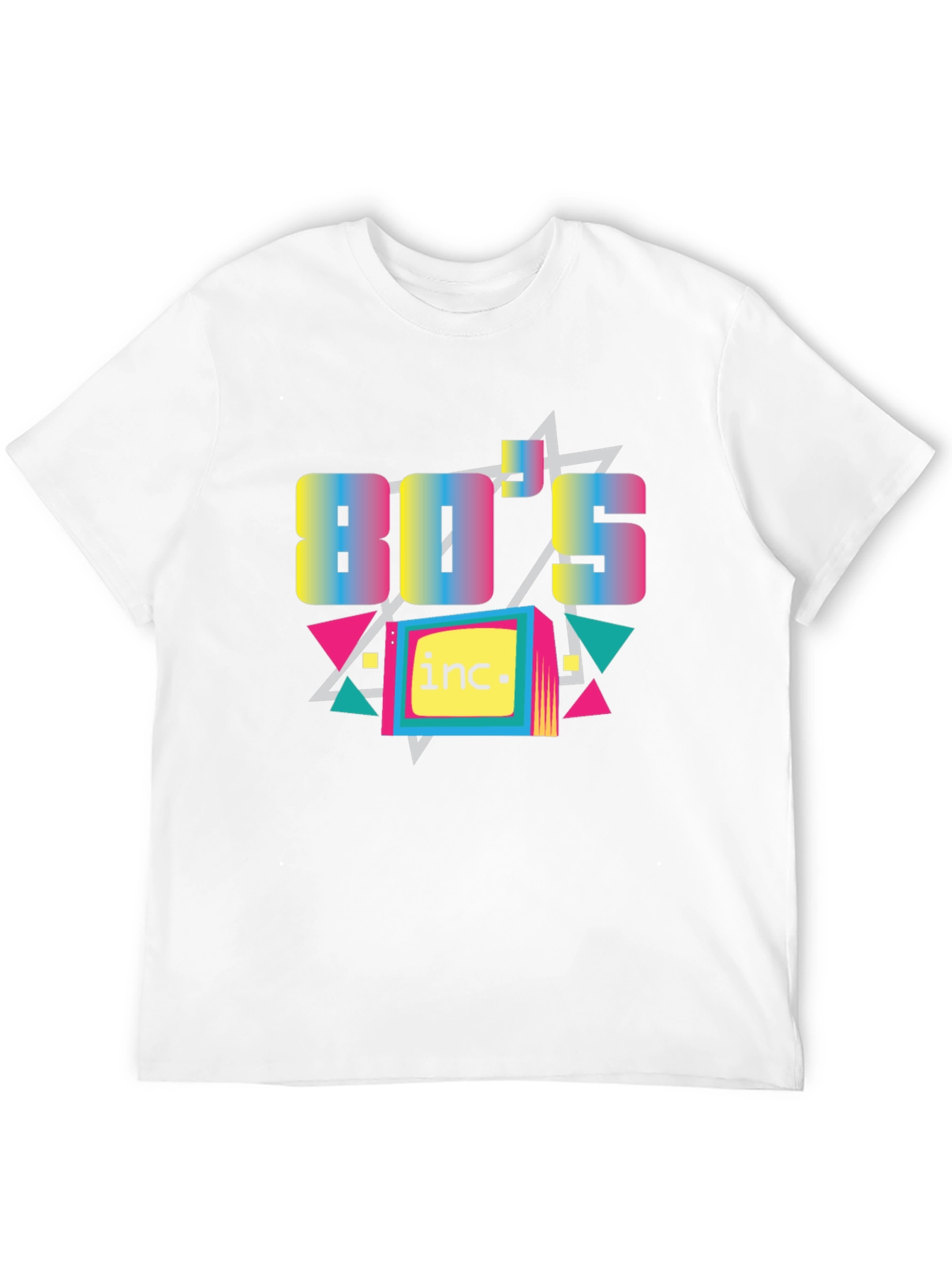 Camiseta Negra con Diseño Retro Años 80