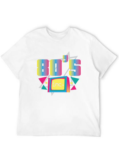 Camiseta Negra con Diseño Retro Años 80