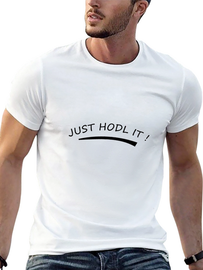 Camiseta Negra Just Hodl It! Casual