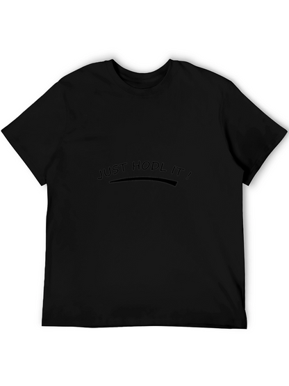 Camiseta Negra Just Hodl It! Casual