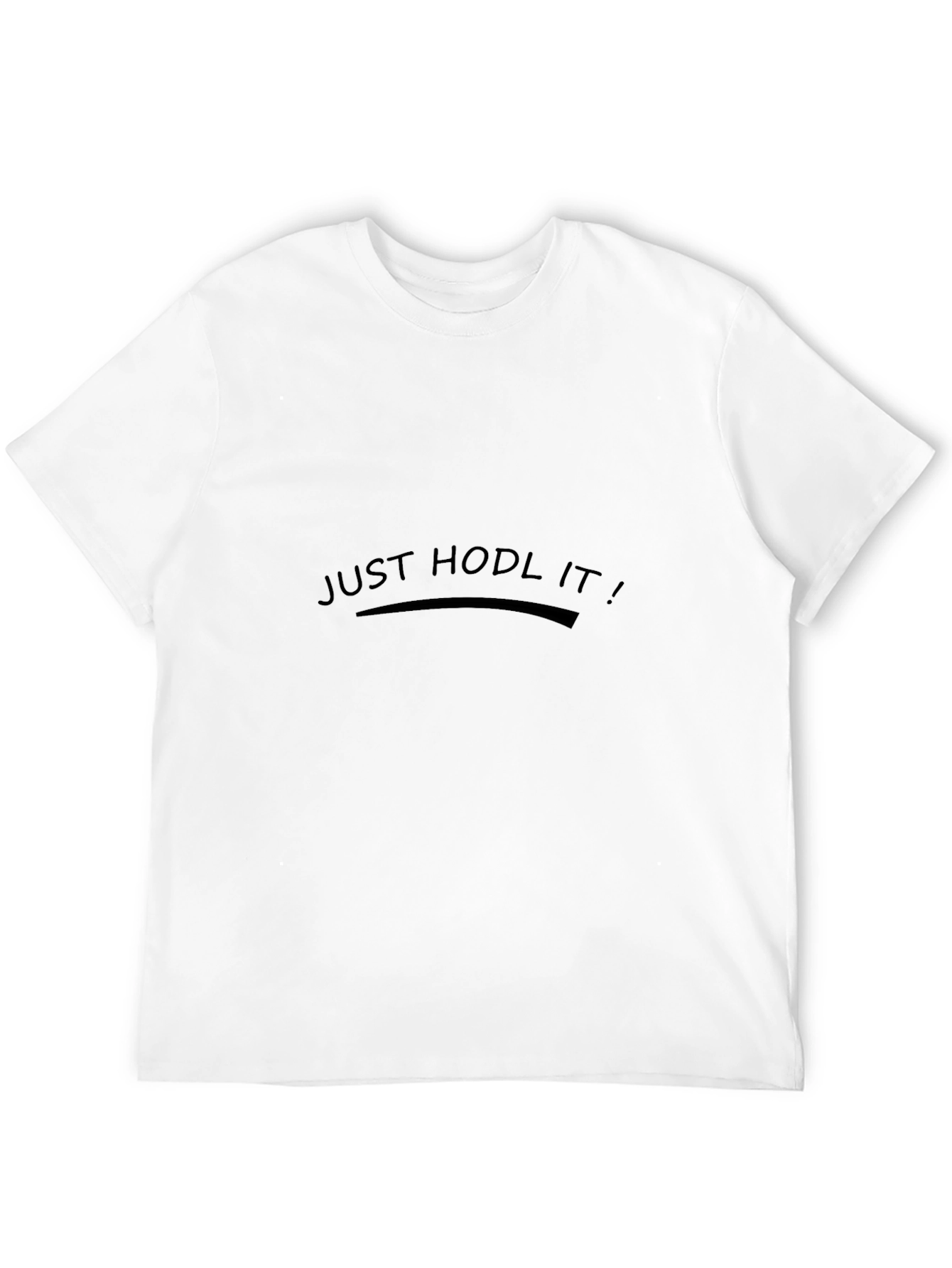 Camiseta Negra Just Hodl It! Casual
