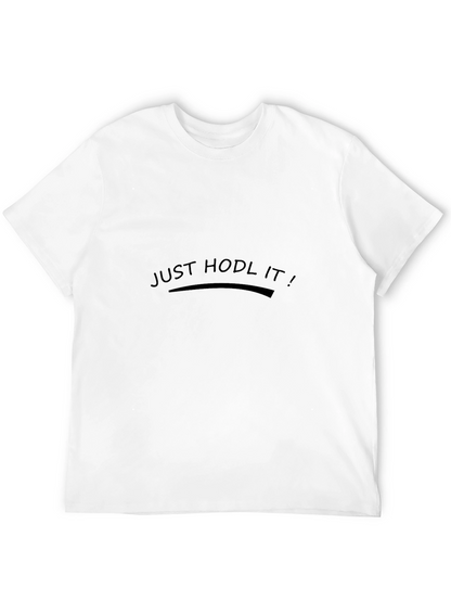 Camiseta Negra Just Hodl It! Casual
