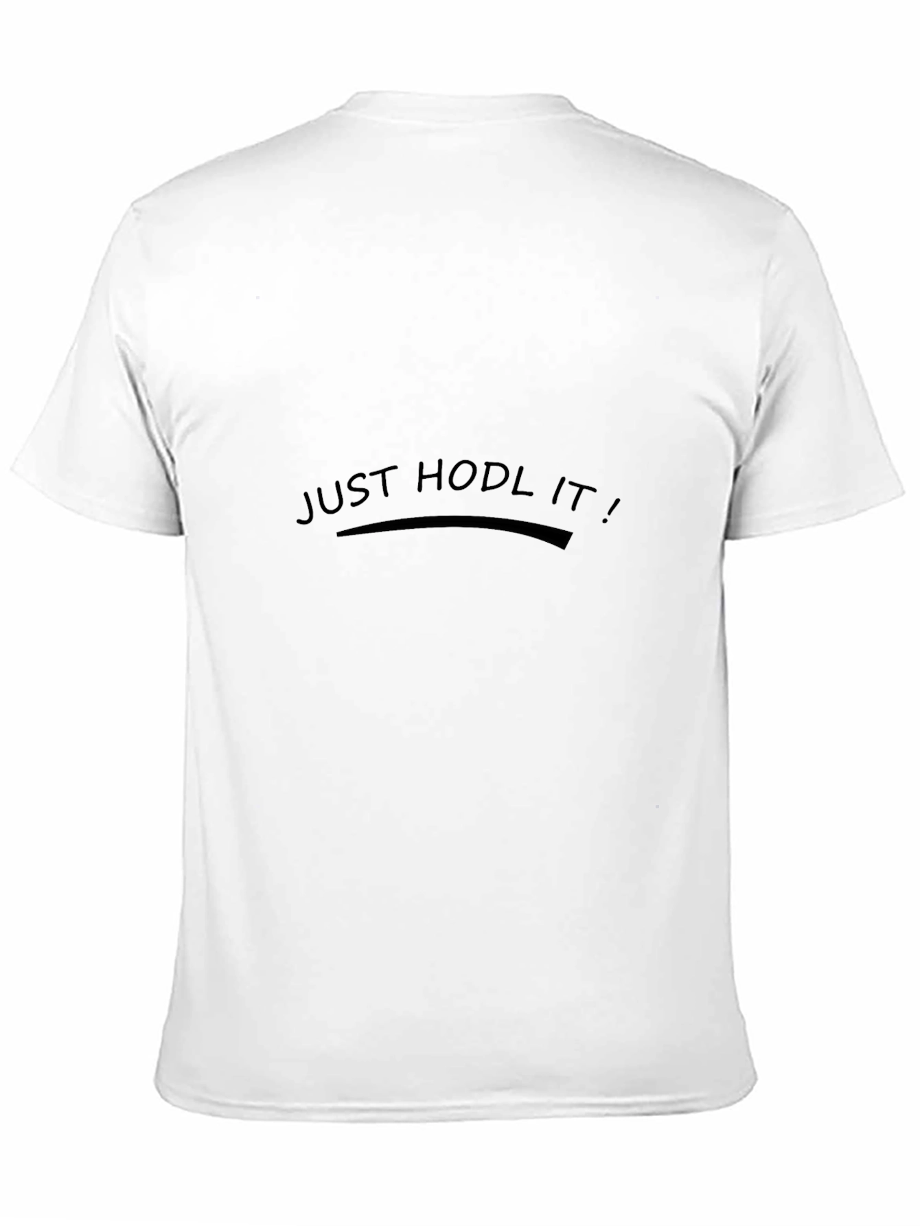 Camiseta Negra Just Hodl It! Casual