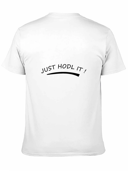 Camiseta Negra Just Hodl It! Casual
