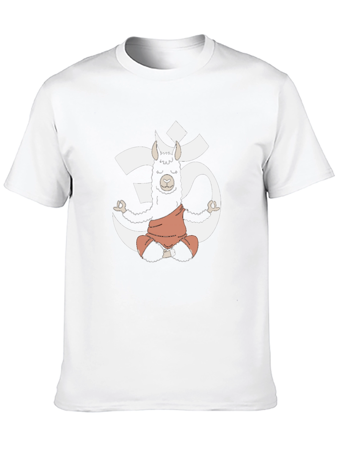 Camiseta Hombre Negra con Llama Yoga Om