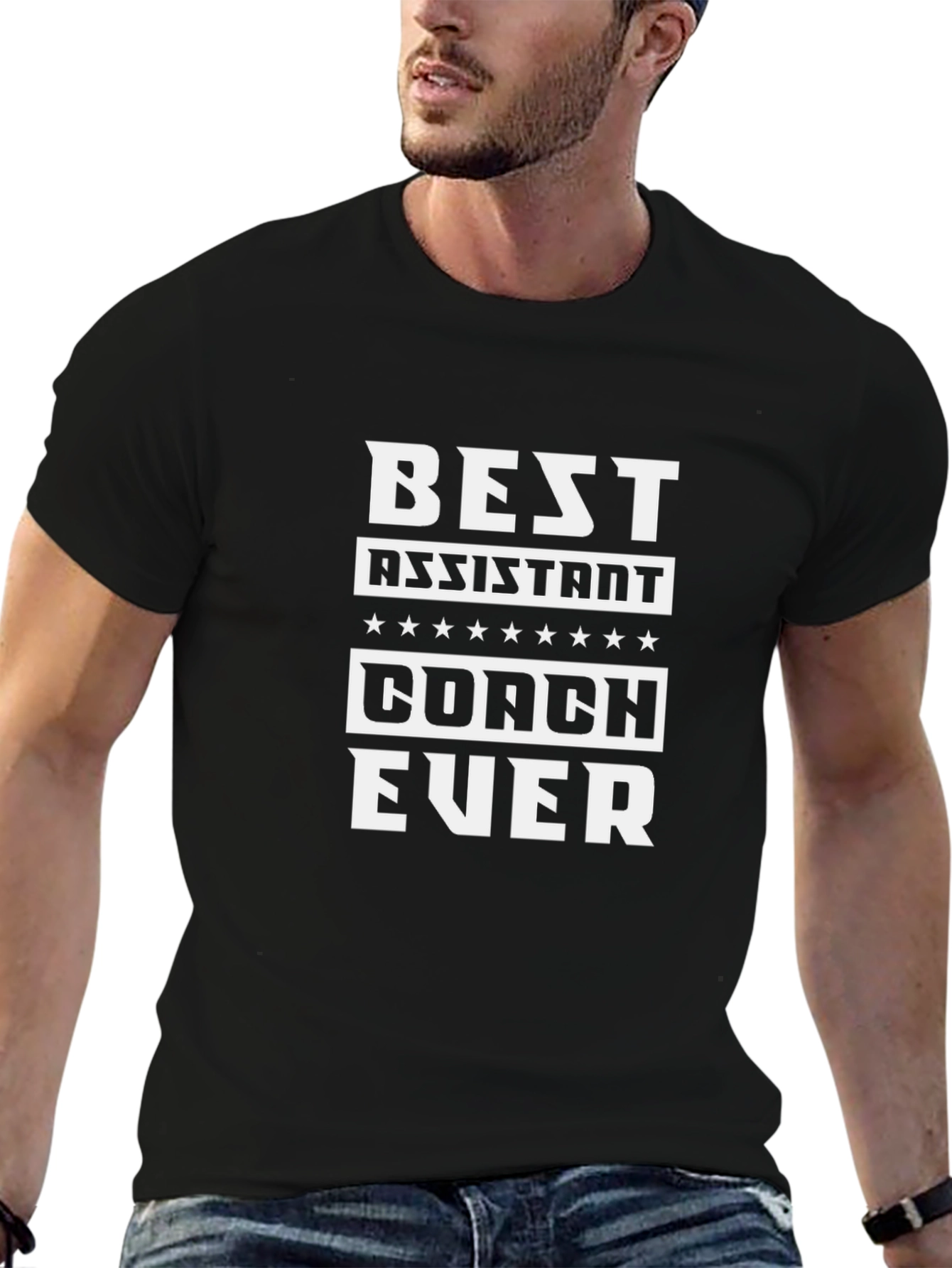 Camiseta Negra: El Mejor Asistente de Entrenador