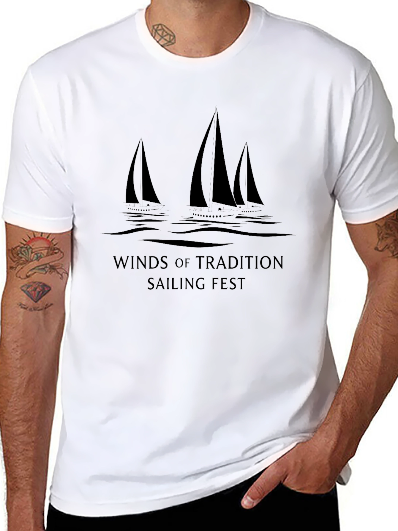 Camiseta Negra Winds of Tradition Sailing Fest