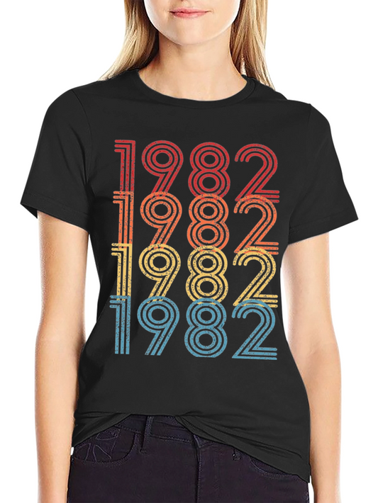 Camiseta Retro 1982 Vintage Cumpleaños
