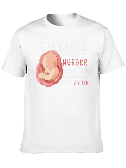 Camiseta Pro-Vida: Es más fácil justificar el asesinato