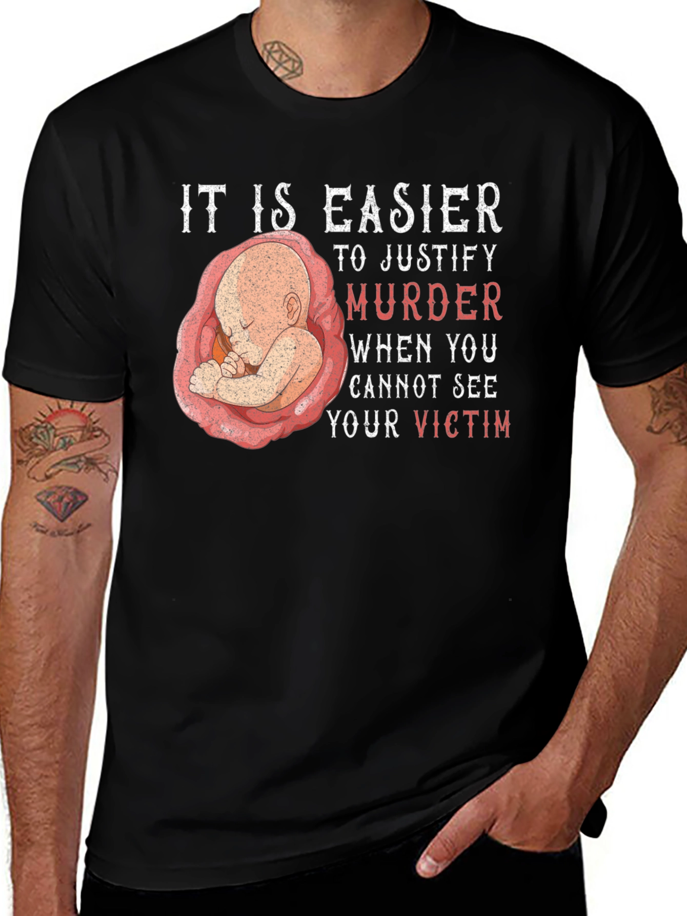 Camiseta Pro-Vida: Es más fácil justificar el asesinato