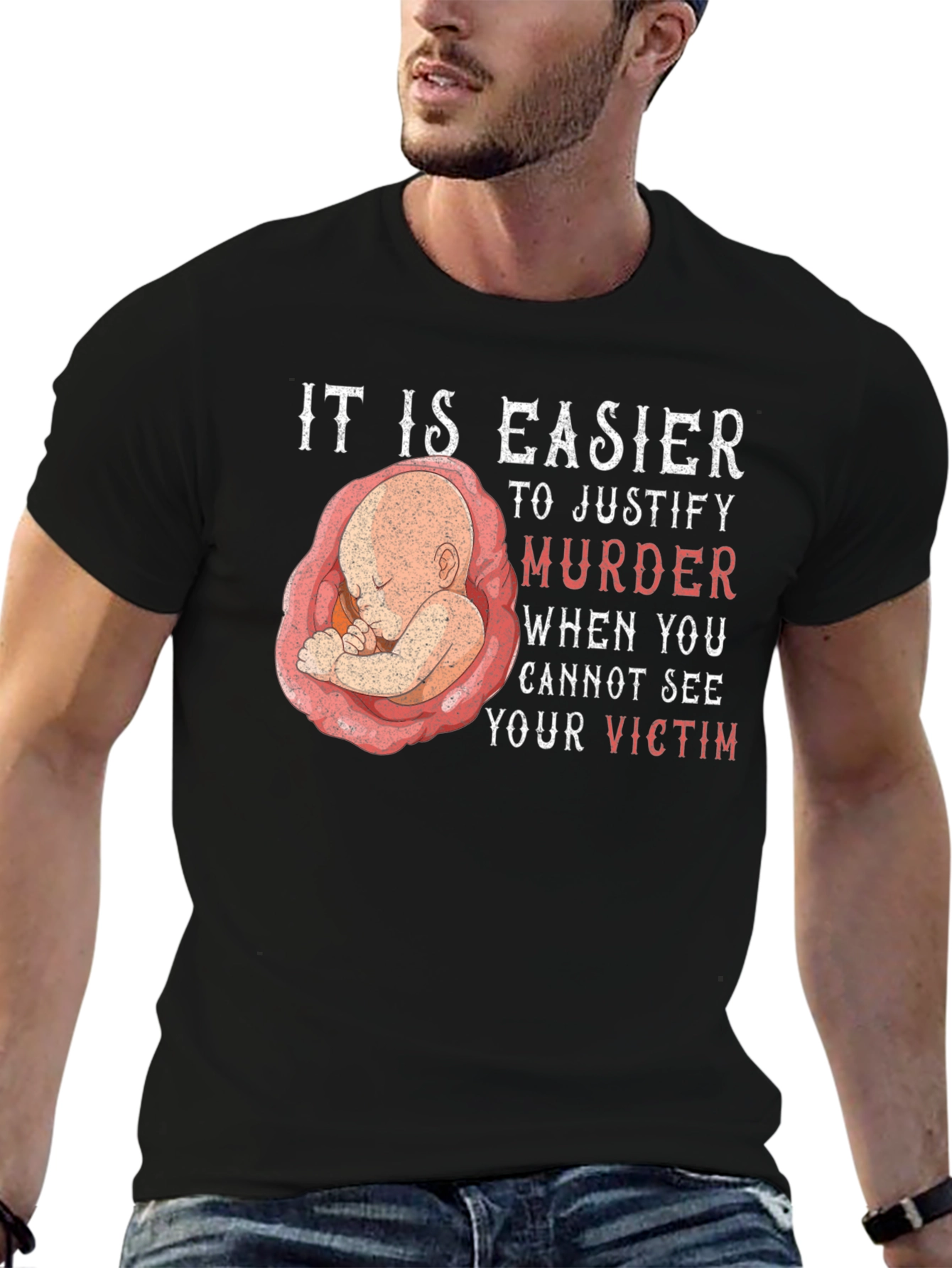 Camiseta Pro-Vida: Es más fácil justificar el asesinato